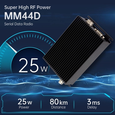 MM44D Υπερ υψηλή ισχύς 25Watt 50KM ~ 80KM Serial Data Radio Data Link DTL RS232 / RS485 / TTL